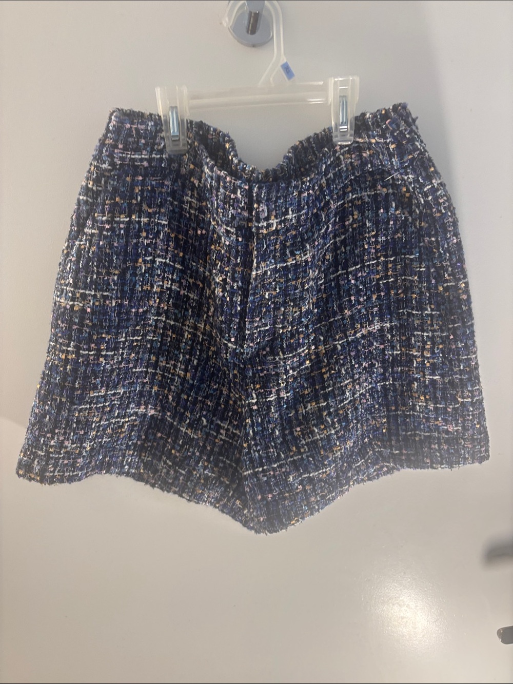 Charter Club Navy Tweed Bermuda Shorts